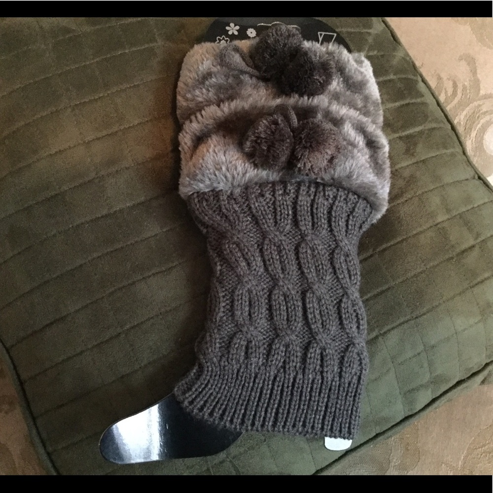 NEW Gray Boot Toppers